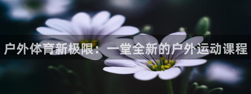 意昂3登录：户外体育新极限：一堂全新的户外运动课程